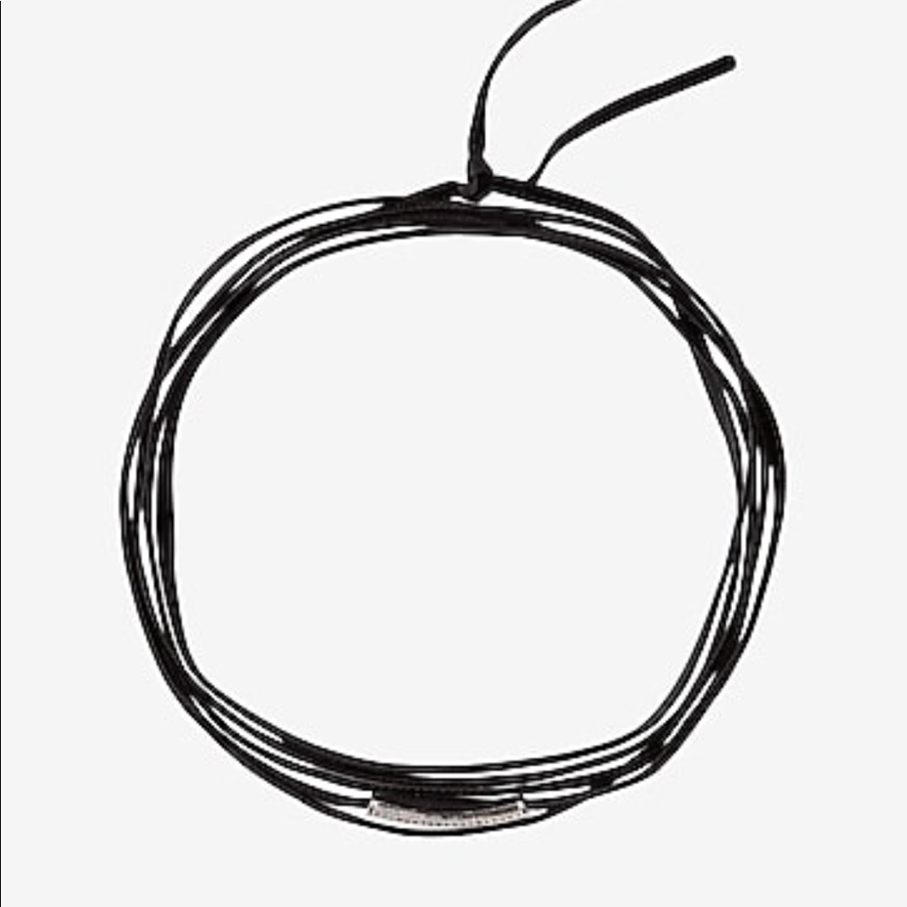 NWT Express Velvet Cubic Zirconia Choker Black
